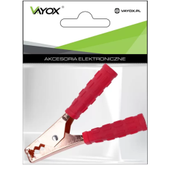 Krokodilke za paljenje (start) automobila 200A crvene VA0252R