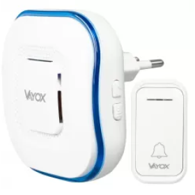 Zvono za vrata bežično 110-220V / tipka na baterije bijela VA0266