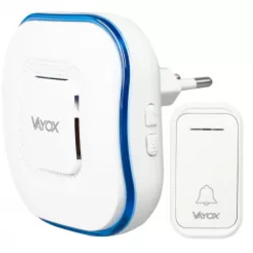 Zvono za vrata bežično 110-220V / tipka na baterije bijela VA0266