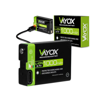 Li-ionska baterija 3.7V 1000mAh za naglavne svjetiljke VA0303