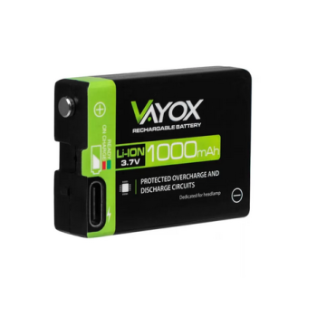 Li-ionska baterija 3.7V 1000mAh za naglavne svjetiljke VA0303