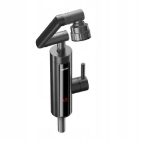 Slavina sa ugrađenim električnim protočnim grijačem vode i podesivim izljevom grafitna VA0332