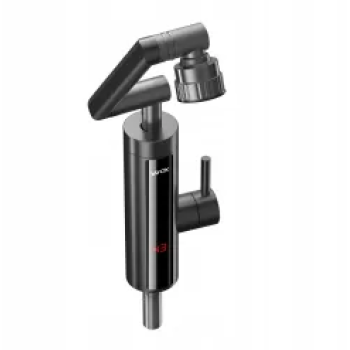 Slavina sa ugrađenim električnim protočnim grijačem vode i podesivim izljevom grafitna VA0332