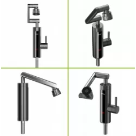 Slavina sa ugrađenim električnim protočnim grijačem vode i podesivim izljevom grafitna VA0332