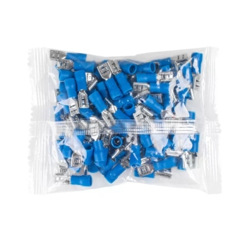 Konektor izolirani ravni ženski 1,5-2,5mm2 4,8mm plavi 100 kom VAYOX VA0388