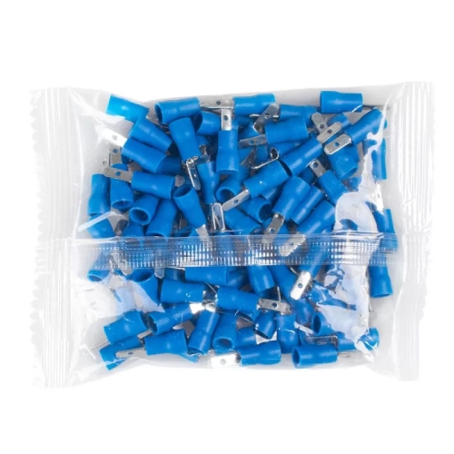 Konektor izolirani ravni muški 1,5-2,5mm2 2,8mm plavi 100 kom VAYOX VA0393