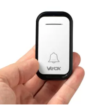 Zvono za vrata bežično s 2 prijemnika 110-220V / tipka na baterije bijela VA0406