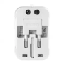 Univerzalni punjač UK/US/EU/AU, USB-A, USB-C (PD20W) 100V-240V 6A 1500W bijela VA0408