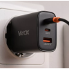 Punjač USB-A + 2xUSB-C PD 65W Quick charge crni VA0461 Punjač USB-A + 2xUSB-C PD 65W Quick charge crni VA0461