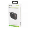 Punjač USB-A + 2xUSB-C PD 65W Quick charge crni VA0461 Punjač USB-A + 2xUSB-C PD 65W Quick charge crni VA0461