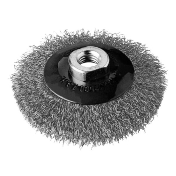 M14 konusna četka za brusilicu, prešana žica 120mm tvrda VERKATTO VR-6273