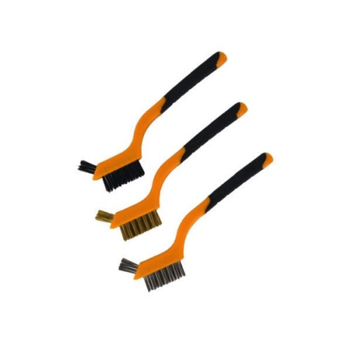 Ručna četka s plastičnom drškom 180mm MINI set od 3 četke VERKATTO VR-6513