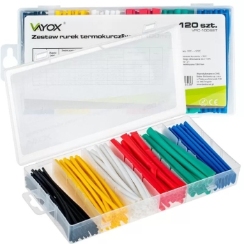 Termoskupljajuće spojnice 120 kom 100mm 1,5-10mm VAYOX VRC-120SET