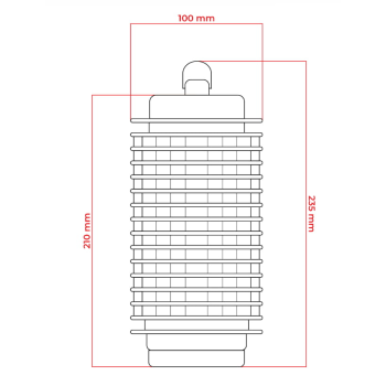 Svjetiljka protiv insekata 1,2W crna DPM MKE001