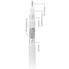 Kabel koaksijalni RG6U Cu 1,02mm 15m bijeli VAYOX PCC102-15 Kabel koaksijalni RG6U Cu 1,02mm 15m bijeli VAYOX PCC102-15