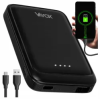 Power bank 5000 mAh USB-C ulazni izlaz USB-A + USB-C 5V 2,139A crni VAYOX VA0339