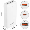 Power bank 20000 mAh USB-C ulazni izlaz 2xUSB-A + USB-C 5V 3A bijela VAYOX VA0341W