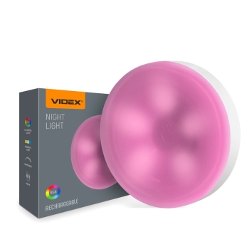 Prijenosno punjivo LED svijetlo 3/1 prigušivo RGB sa magnetom VIDEX VL-NL064W-G