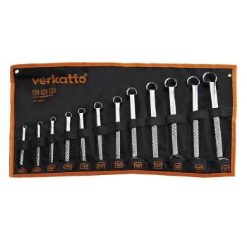 Komplet pomaknutih prstenastih ključeva 12szt VERKATTO VR-0234