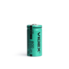 Lithium-ion baterija VIDEX 16340 800mAh without protection bulk/1pc 