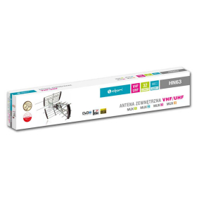 DVB-T / DVB-T2 usmjerena antena, VHF/UHF, 32 elementa, 8/16 dB, 24 dB pojačalo, LTE filtar, karton DPM HN63NWZ