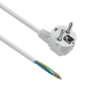 Kabel za kućanske uređaje, s kutnim utikačem, 3 x 1 mm2, bijeli, 5 m DPM DIC4250