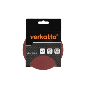 Brusni disk čičak (5 kom u kompletu) 125mm gr.100 VERKATTO VR-6166