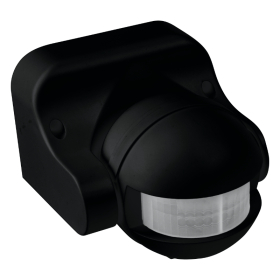 Senzor pokreta PIR 180° crni IP44 DPM MS002