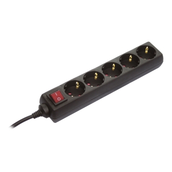 Razvodnik 5-smjerni 1,4 m crni 35012