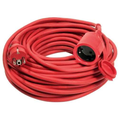 Gumeni produžni kabel 50m crveni 60265