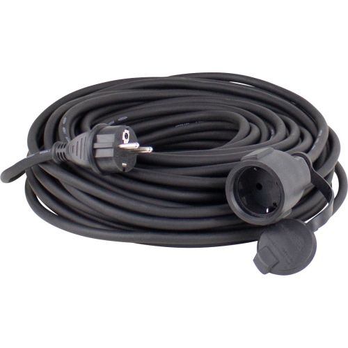 Gumeni produžni kabel 10m crni 60310