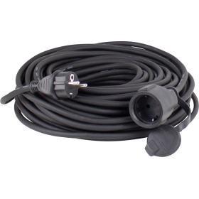Gumeni produžni kabel 15m crni 60315
