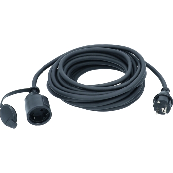 Gumeni produžni kabel 10m crni 60371