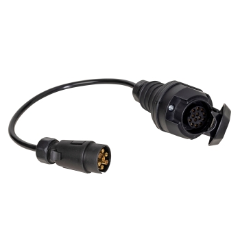 Adapter za kamp prikolicu 0,6 m crni 60468