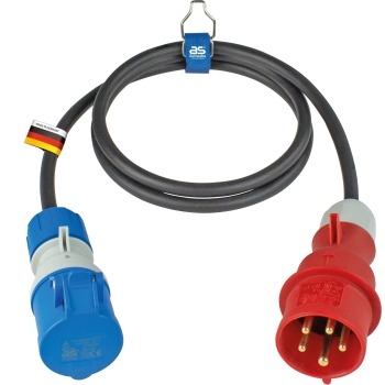 Produžni kabel CEE 1,5m crni 61391