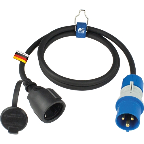 Produžni kabel CEE 1,5 m crni 61408
