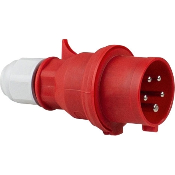 CEE utikač 400V/16A crveni 61420