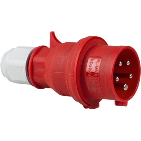 CEE fazni inverterski utikač 400V/32A crveni 61461