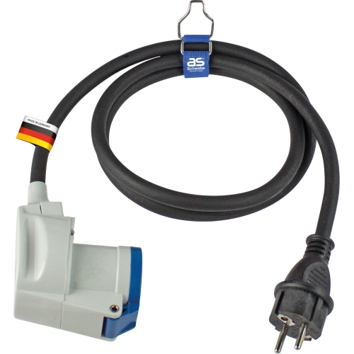 Produžni kabel CEE 1,5 m crni 61483