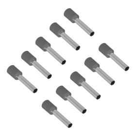 Izolirani konektor s bakrenom čahurom 8 mm, 2,5 mm2, sivi, 10 kom. DPM BMR1-0250-10