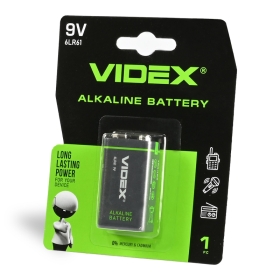Alkalna baterija VIDEX 6LR61/9V 1pc BLISTER 