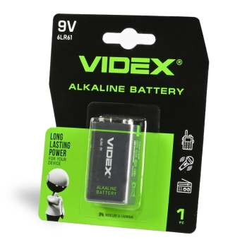 Alkalna baterija VIDEX 6LR61/9V 1pc BLISTER 