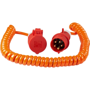 Produžni spiralni kabel CEE 5m narančasti 70416