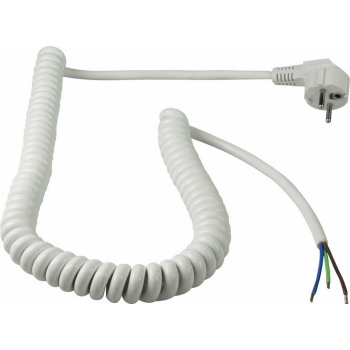 Priključni spiralni kabel proširiv do 2,5m bijeli 70423