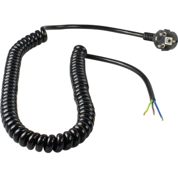 Priključni spiralni kabel proširiv do 4m crni 70428