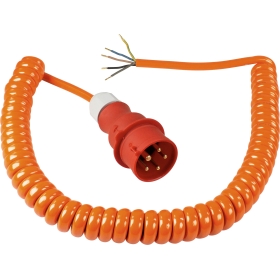 Produžni spiralni kabel CEE 5m narančasti 70431