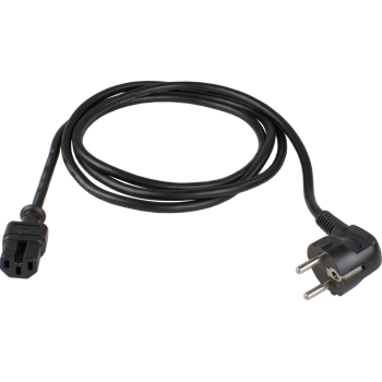 Priključni kabel za uređaje do 120°C 2m crni 70873