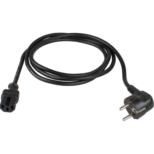 Priključni kabel za uređaje do 120°C 2m crni 70873