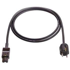 Priključni kabel za uređaje do 155°C 2m crni 70874