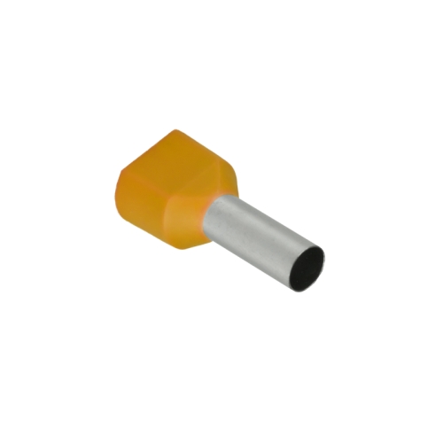 Dvostruko izolirani konektor s bakrenom čahurom 12 mm, 4 mm2, žuti, 10 kom. DPM BMR2-0400-12